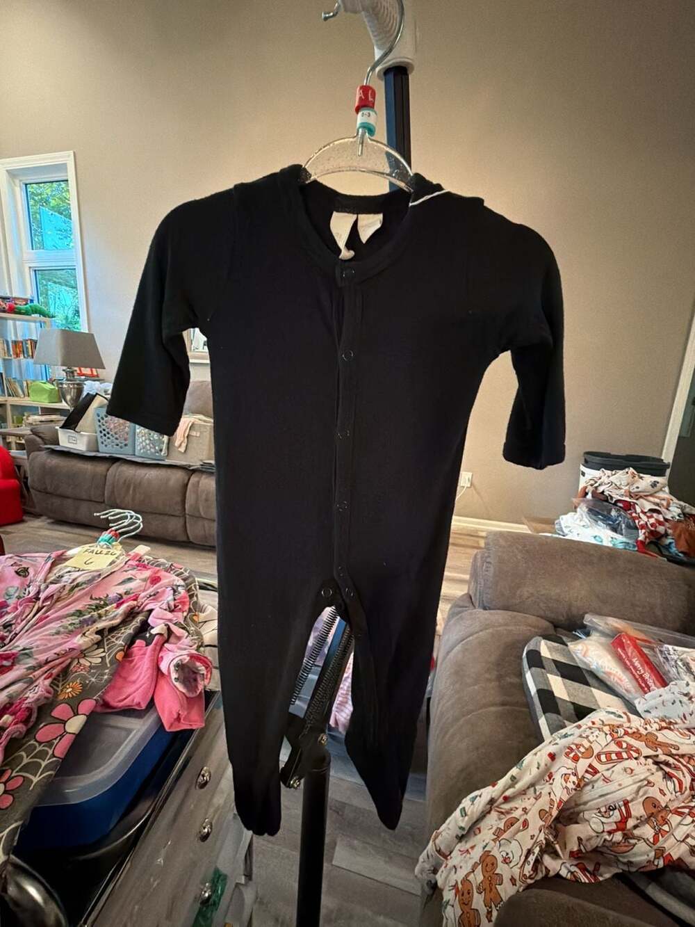 Kyte Baby Snap Romper Size 0-3M Black Bamboo